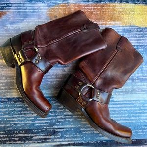 Vintage Rodeo Drive harness boots